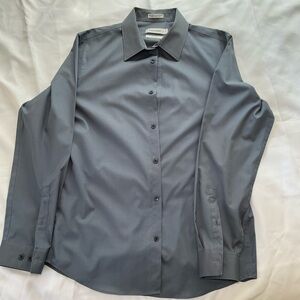 Calvin Klein Gray Dress Shirt Classic Fit